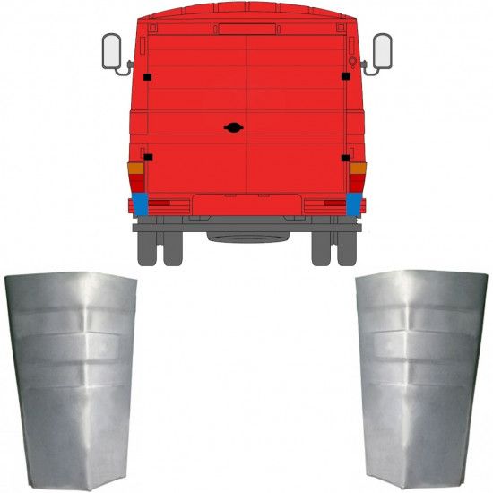 Galinis kampas už Mercedes 406-608d 1968-1986 / Rinkinys 11442