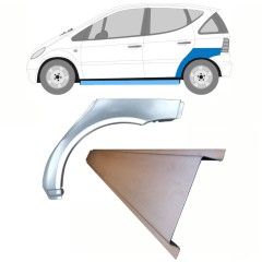 Slenkstis apatinė + sparnas galinis už Mercedes A-Class W168 1997-2004 / Kairė / Rinkinys 8722