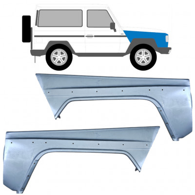 Priekinis sparnas už Mercedes G-Class 1979-1992 / Kairė + Dešinė / Rinkinys 9182