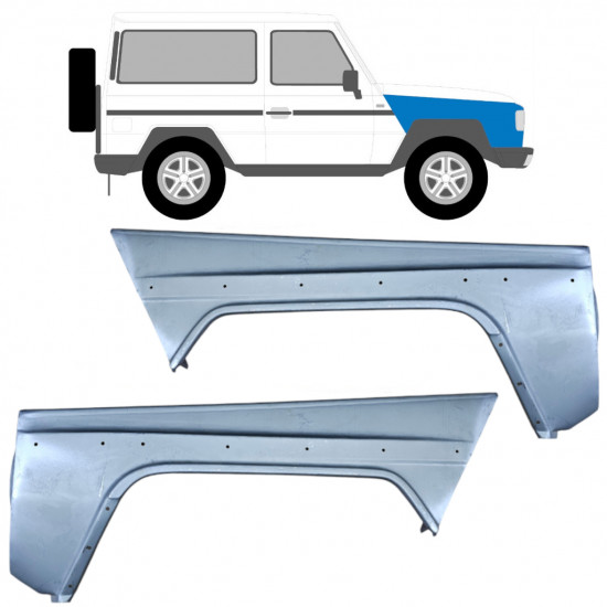 Priekinis sparnas už Mercedes G-Class 1979-1992 / Kairė + Dešinė / Rinkinys 9182