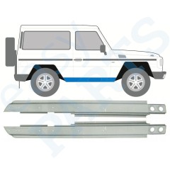 Visas slenkstis už Mercedes G-Class W460 W461 W463 1979-2017 / Kairė + Dešinė / Rinkinys 9820