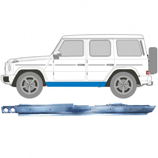 Slenkstis, apatinė už Mercedes G-Class 1979- / Kairė 5074