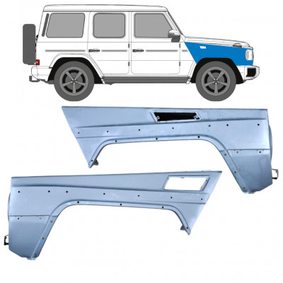 Priekinis sparnas už Mercedes G-Class W463 Gelenda 1997- / Kairė + Dešinė / Rinkinys 6520