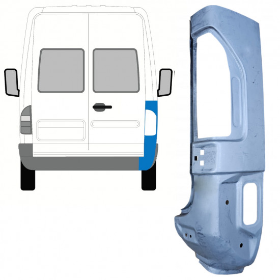 Galinis kampas už Mercedes Sprinter 1995-2005 / Dešinė 7403