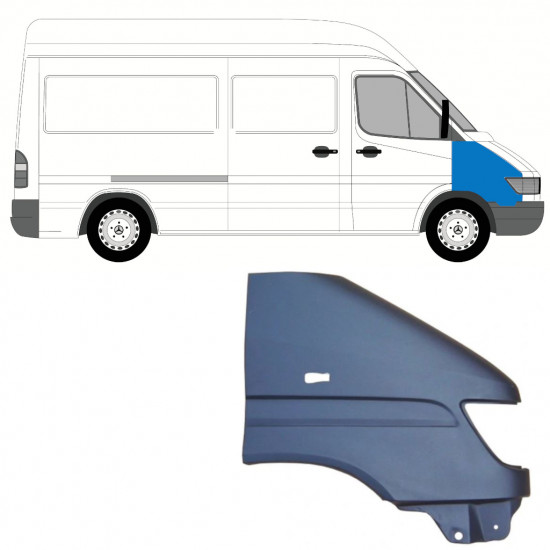 Priekinis sparnas už Mercedes Sprinter 1995-2000 / Dešinė 7394