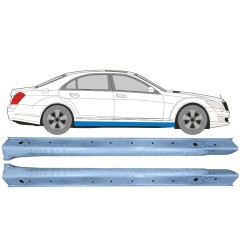 Visas slenkstis už Mercedes S-Class W221 2005-2013 / Kairė + Dešinė / Rinkinys 9824