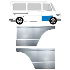 Priekinių durų aukšta dalis už Mercedes T1 207-410 1977-1995 / Kairė + Dešinė / Rinkinys 9570