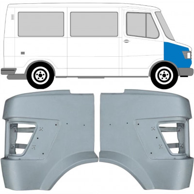 Priekinis sparnas už Mercedes T1 1977-1996 / Kairė + Dešinė / Rinkinys 9562