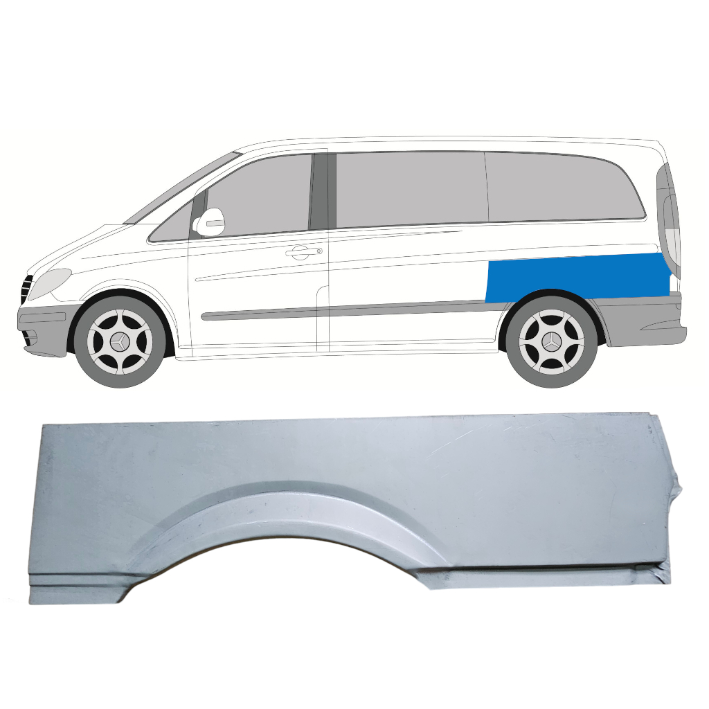 Galinė Arka Už Mercedes Vito 2003- / Swb / Kairė 8284