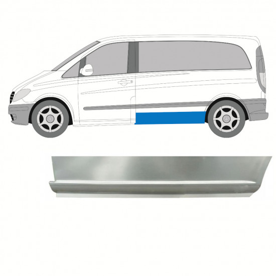 Šono žema dalis už Mercedes Vito 2003-2014 / SWB / Kairė 8288