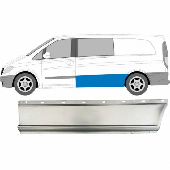 Šono dalis už Mercedes Vito 2003-2014 / LWB / Kairė 7460