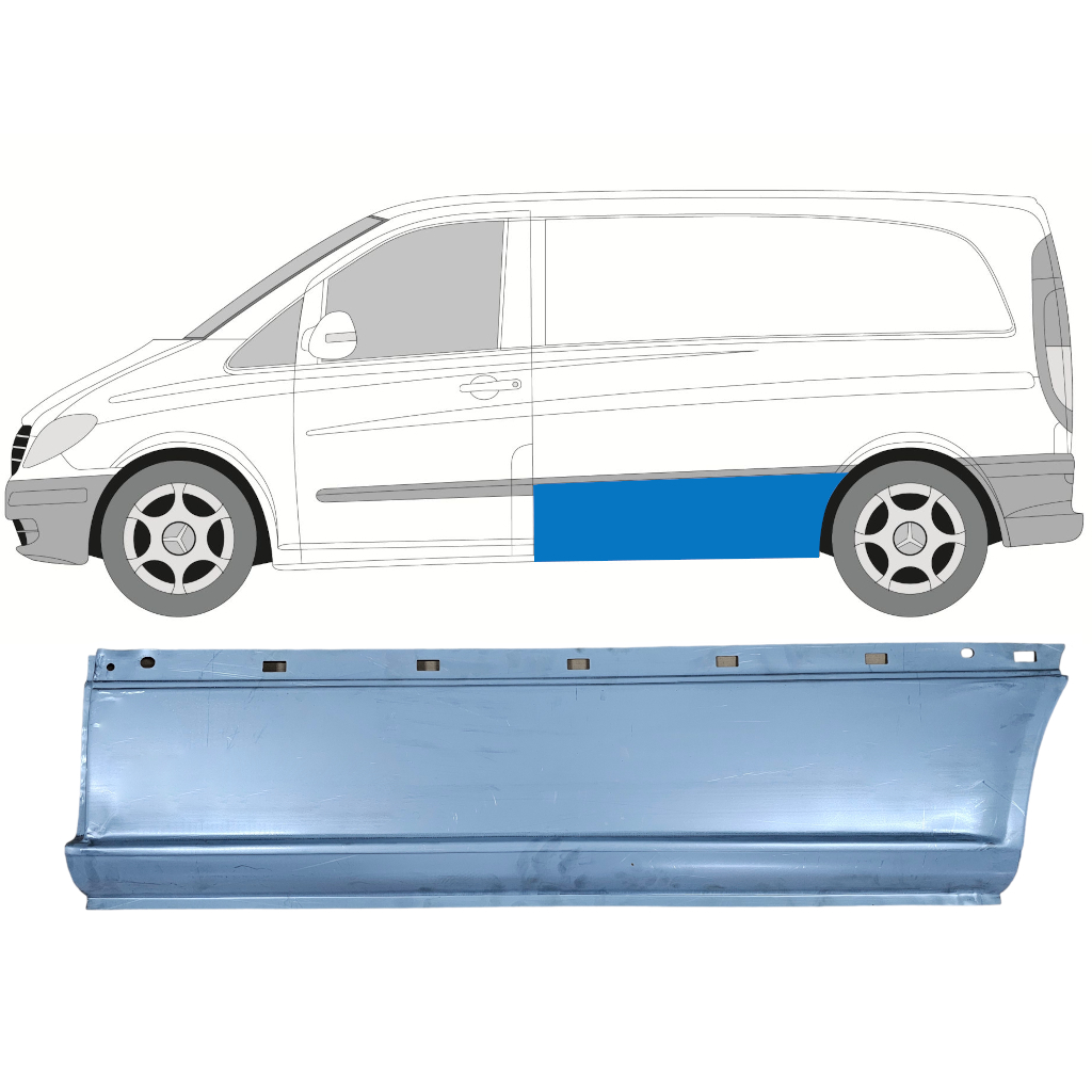 Šono Dalis Už Mercedes Vito 2003-2014 / Swb / Kairė 6796