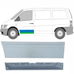 Priekinių durų vidinė + išorinė dalis už Mercedes Vito I W638 1996-2003 / Kairė / Rinkinys 9790