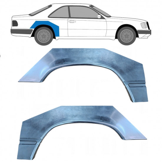 Galinė arka už Mercedes W124 1984-1997 / Kairė + Dešinė / COUPE / Rinkinys 9233