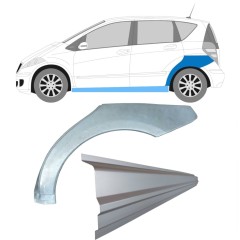 Slenkstis apatinė + sparnas galinis už Mercedes A-Class W169 2004-2012 / Kairė / Rinkinys 11315
