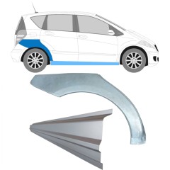 Slenkstis apatinė + sparnas galinis už Mercedes A-Class W169 2004-2012 / Dešinė / Rinkinys 11314