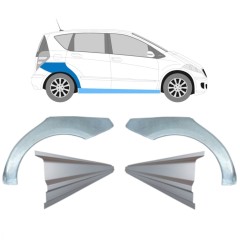 Slenkstis apatinė + sparnas galinis už Mercedes A-Class W169 2004-2012 / Rinkinys 11316