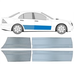 Priekinių ir galinių durų dalis už Mercedes C-Class W203 2000-2007 / Kairė + Dešinė / Rinkinys 10672