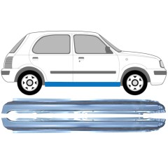 Visas slenkstis už Nissan Micra K11 1992-2003 / Kairė + Dešinė / Rinkinys 9640