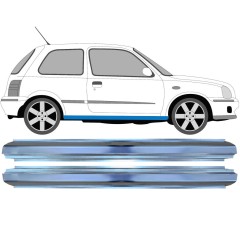 Slenkstis, apatinė už Nissan Micra K11 1992-2003 / Kairė + Dešinė / Rinkinys 16148