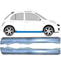 Visas slenkstis už Nissan Micra K12 2002-2010 / Kairė + Dešinė / Rinkinys 9628