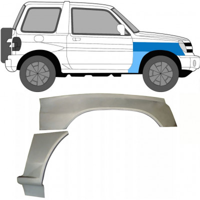 Sparno apatinė dalis už Mitsubishi Pajero Pinin 1998- / Dešinė / Rinkinys 10055