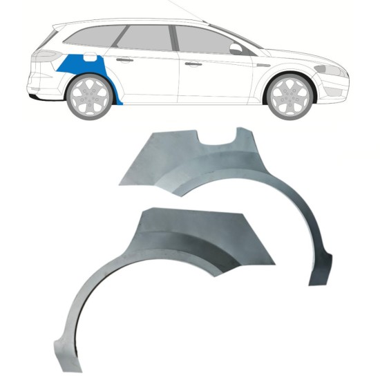 Galinė arka už Ford Mondeo 2007-2010 / Kairė + Dešinė / COMBI / SEDAN / Rinkinys 16849
