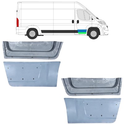 Priekinių durų vidinė + išorinė dalis už Opel Movano 2021-2026 16480