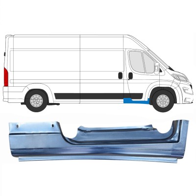 Slenkstis apatinė durų priekinių už Opel Movano 2021-2026 / Dešinė 16417