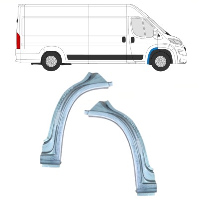 Lankas prie priekinio rato už Opel Movano 2021-2026 / Kairė + Dešinė 16400