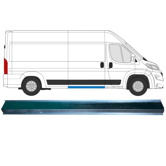 Slenkstis vidurinė vidinė dalis už Opel Movano 2021-2026 / Kairė = Dešinė (simetriška) 16473