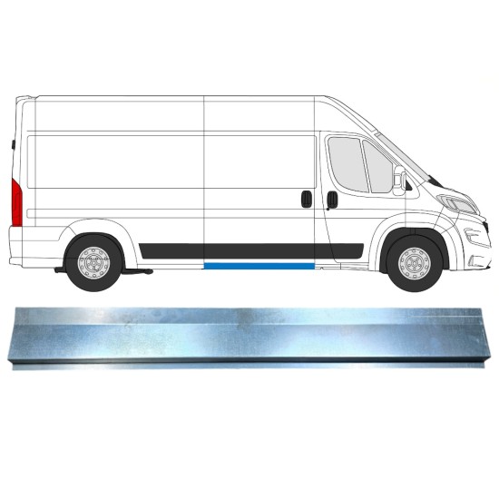 Slenkstis vidinė dalis už Opel Movano 2021-2026 / Kairė = Dešinė (simetriška) 16474