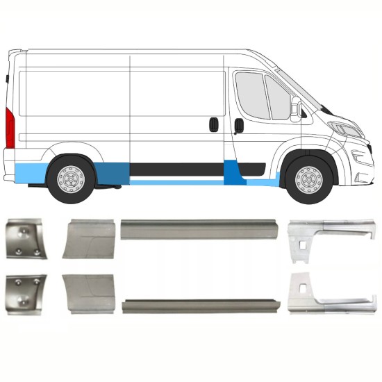 Remonto komplektas už Opel Movano 2021-2026 / Kairė + Dešinė 16444