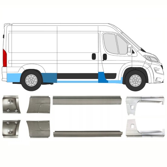 Remonto komplektas už Opel Movano 2021-2026 / Kairė + Dešinė 16445