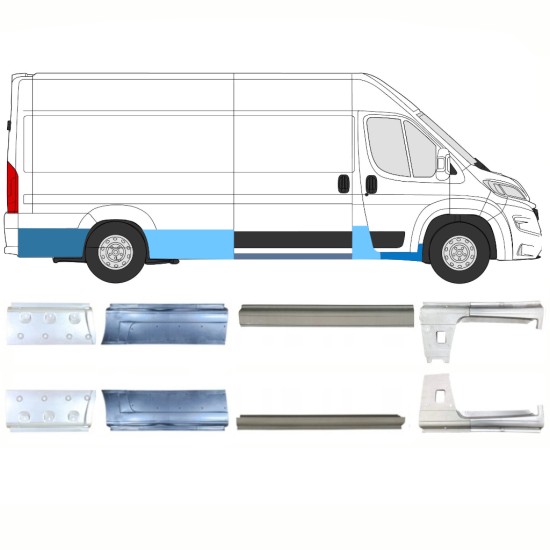 Remonto komplektas už Opel Movano 2021-2026 / Kairė + Dešinė 16466