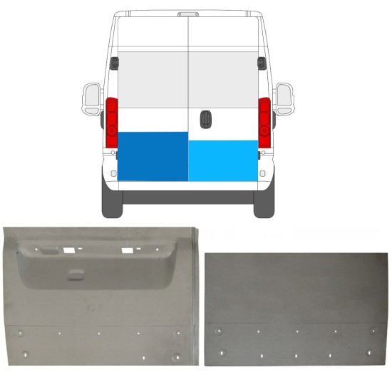 Galinių durų dalis už Opel Movano 2021-2023 / Kairė + Dešinė / Rinkinys 16727