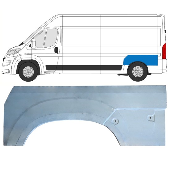 Galinė arka už Opel Movano 2021-2026 / Kairė 16962