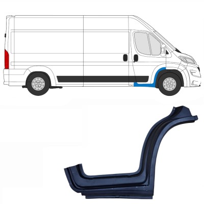 Slenkstis apatinė durų priekinių už Opel Movano 2021-2026 / Dešinė 16412