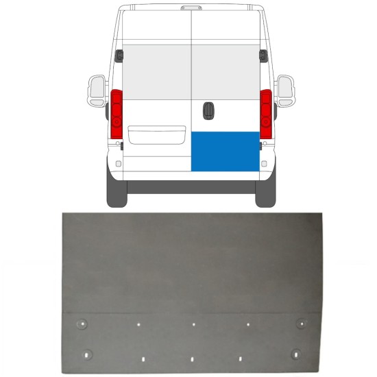 Galinių durų dalis