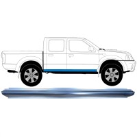 Slenkstis, apatinė už Nissan Navara D22 1998-2005 / Kairė = Dešinė (simetriška) 8901
