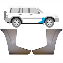 Sparno apatinė dalis už Nissan Patrol Y61 GY61 1997-2009 / Kairė + Dešinė / Rinkinys 9625