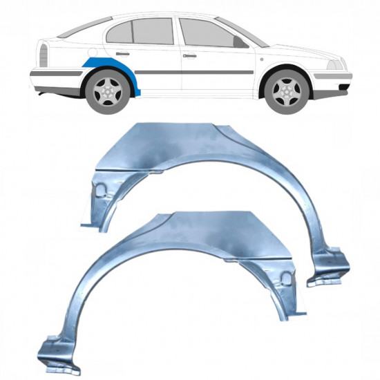 Galinė arka už Skoda Octavia 1996-2010 / Kairė + Dešinė / Rinkinys 9461