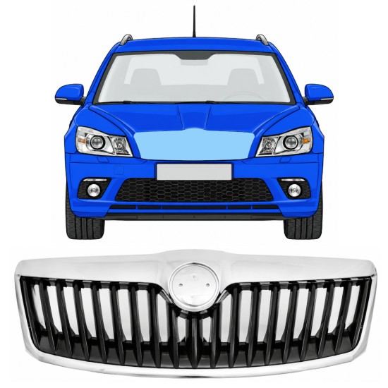 Grotelės už Skoda Octavia II 2008-2013 RS 17230