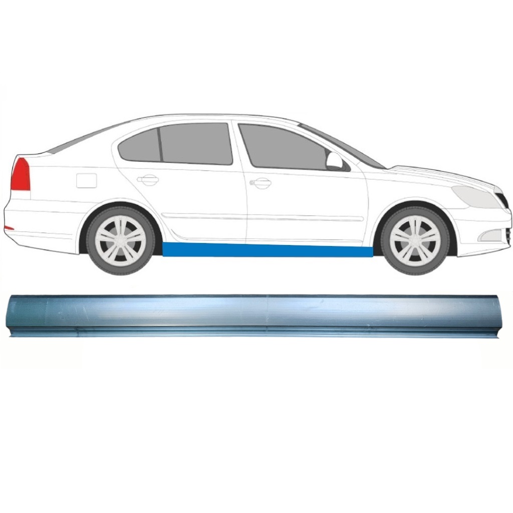 Slenkstis, Apatinė Už Skoda Octavia 2004-2013 / Kairė = Dešinė (Simetriška) 8591