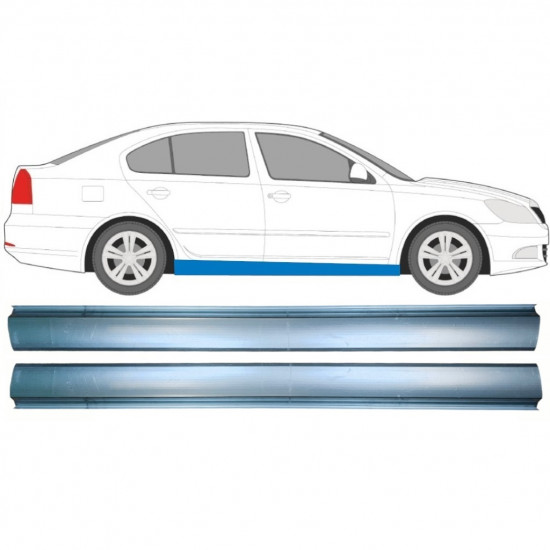 Slenkstis, apatinė už Skoda Octavia 2004-2013 / Kairė = Dešinė (simetriška) / Rinkinys 10309