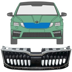 Grotelės už Skoda Octavia III 2017-2020 / Rinkinys 7548