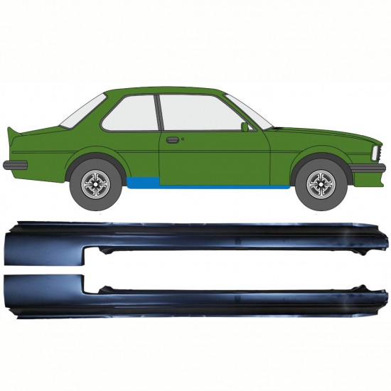 Slenkstis, apatinė už Opel Ascona B 1975-1981 / Rinkinys 11074