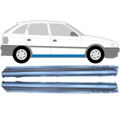 Visas slenkstis už Opel Astra F 1991-2002 / Kairė + Dešinė / Rinkinys 9447