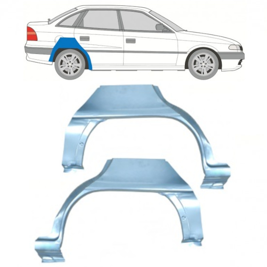 Galinė arka už Opel Astra 1991-2002 / Kairė + Dešinė / SEDAN / Rinkinys 10406