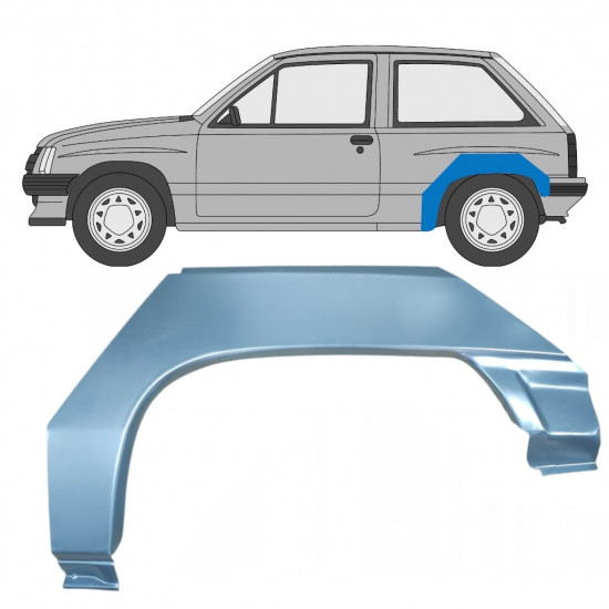 Galinė arka už Opel Corsa A 1982-1993 / Kairė 7702